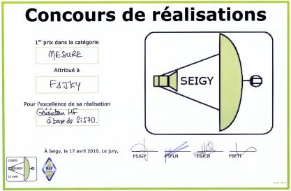 Concours de Réalisations
CJ 2010